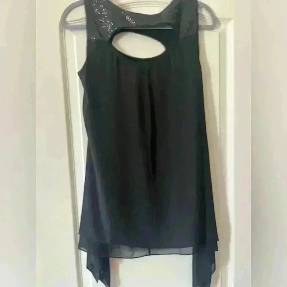 BCBGMaxazria Women’s XS Black Layered Dress Top - Picture 8 of 12